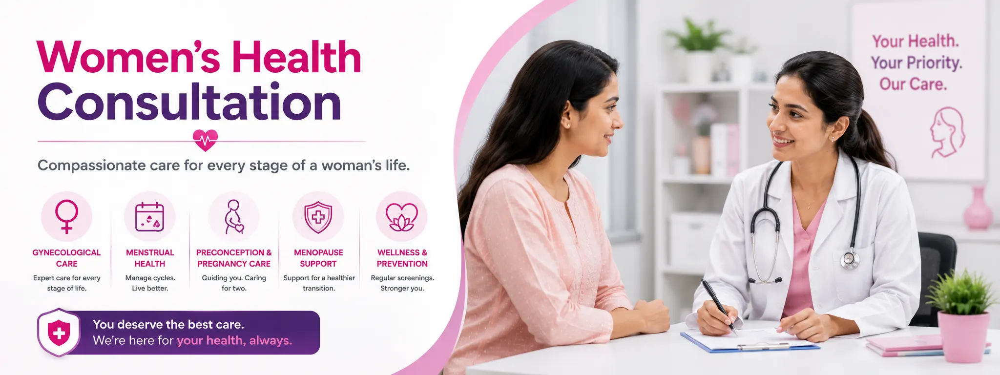Women's health consultation and care at Dr. Uma Ramanan Clinic, Trichy